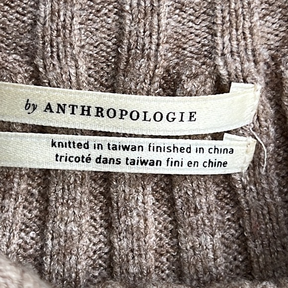 By Anthropologie Welford Tan Mock Neck Pullover Sweater Size Small - Picture 3 of 16